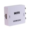 HDMI To Audio Video AV Adapter Converter - White. 