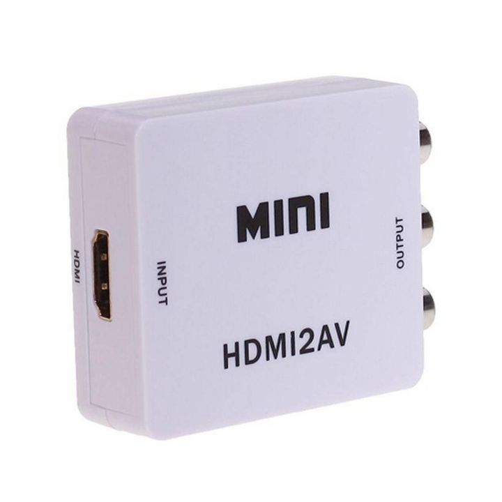 HDMI To Audio Video AV Adapter Converter - White