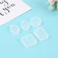 5Pcs/Set Keychain Silicone Mold Set Round Rectangle Pendant Making Mould. 