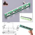 75mm mixer fader B10K dual channel sliding potentiometer resistor B103 straight. 