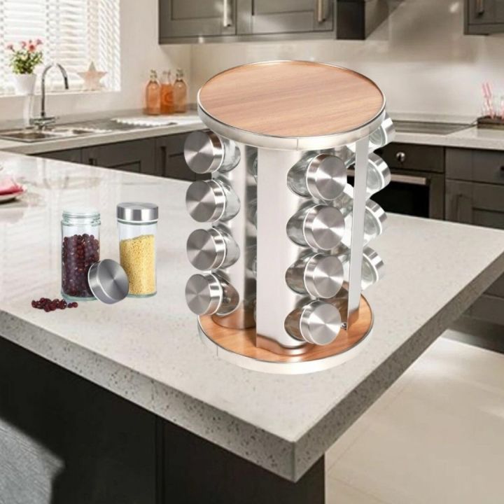 Stainless%20Steel%2016%20pcs%20Jars%20Rotating%20Spice%20Jar%20Rack%20Set%20Seasoning%20Stand%20Holder%20Condiment%20Salt%20Pepper%20Shaker%20Kitchen%20Tools%20-%20Image%203