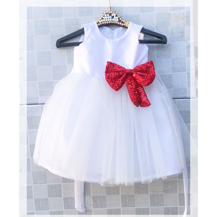 Baby girl dresses for summer - Fancy net frock for baby girls