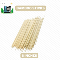 Wooden Bamboo Sticks Best for BBQ, Kabab Making, Craft Work, Decorative Work, 6 Inches Skewers Sticks Pack of 50 Pcs. 
