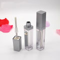 Square Lip Gloss Tubes Empty Lip Gloss Bottle with LED Light Mirror Cosmetic Lip Balm Containers Makeup Tools 7ml. 
