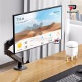 Adjustable Xtrike Me HT-20 LED LCD Single Monitor Arm Stand Desk Mount with Tilt Swivel & Rotation Durable Metal Perfect for Gaming Office Home Studio Workstation. 