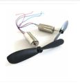 1 piece / 1 pair Micro 3V to 9V DC Coreless Motor for Helicopter/Drone with Propeller (Includes 1 motor and 1 propeller). 