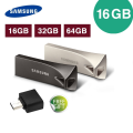 Samsung 16/32/64/128 GB BAR Plus Metal High Speed Flash Memory Stick USB Drive + FREE OTG adapter - 10 Months WARRANTY. 