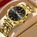 Men's Business Watch, VA VA VOOM Popular Stainless Steel Waterproof Calendar Quartz Watch. 