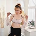 New Unique Cotton Women Breathable Lingrie Screw Thread Push up Bras - Padded Women Bras Comfort Underwear Set - Y-Line Straps Wire Free Bra.. 