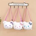 Cute Plush Toy Panda School Bag Figurine Doll Crossbody Backpack Children's School Bag Plush Bear Gift. 