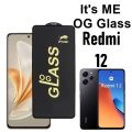 Redmi 12 OG Glass Protector HD Plus Super Tuff Screen Glass Premium Protector for Redmi 12. 