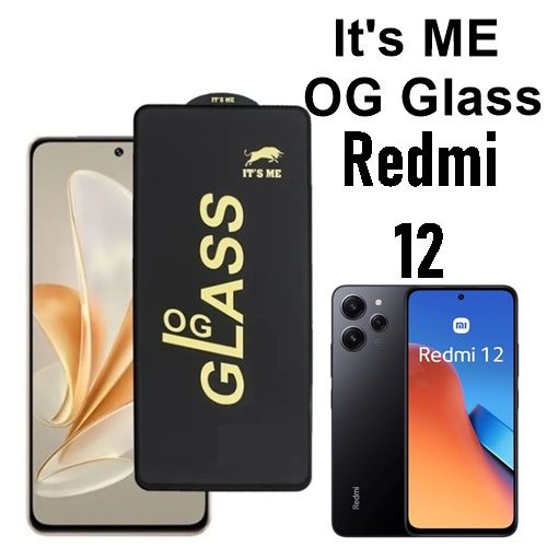Redmi 12 OG Glass Protector HD Plus Super Tuff Screen Glass Premium Protector for Redmi 12