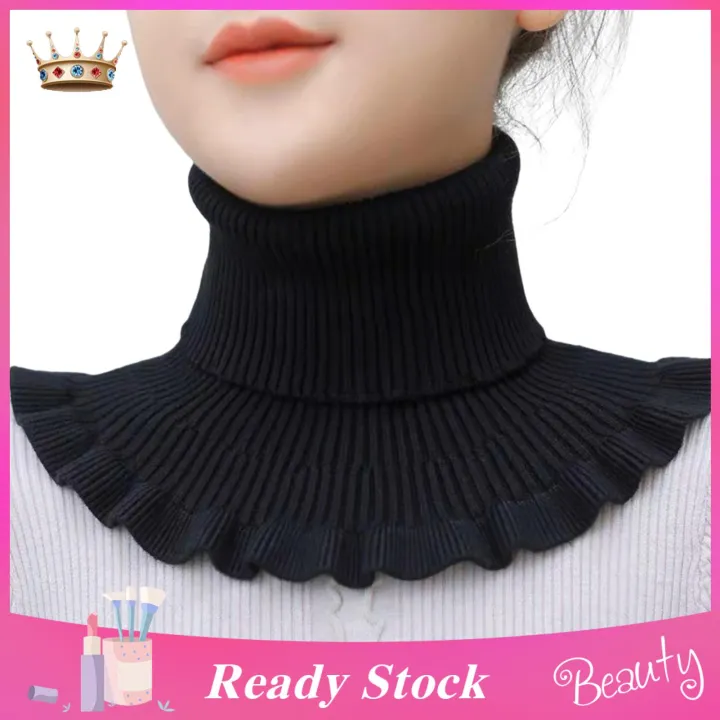 Pullover%20Warm%20Neck%20Protection%20Cozy%20Turtleneck%20Knitted%20Sweater%20with%20Shoulder%20Winter%20Warmth%20for%20Southeast%20Asian%20Fashionistas%20Solid%20Color%20Scarf%20-%20Image%203