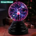 Touch Sensitive Plasma Ball Electrostatic Sphere Light Crystal Lamp - USB Powered Magic Static Electricity Ball Lamp for Parties, Home Decorations, Birthday Gifts & Science Teaching. 