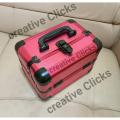 NEW Vanity Box Case, Aluminium Make Up Case, Cosmetic Case, Make Up Box, Beauty Case -Pink Color. 