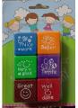 Set of 6pcs Appreciation Stamps Nice Work Super Very Good Terrific Great Well Done Kids Stamp Set Motivation Sticker School Scrapbooking Stamp DIY Teachers Self Inking Praise Reward Stamps For Scrapbooking. 