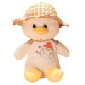 ins happy duck plush toy rag doll straw hat duck doll children girls birthday gift pillow wholesale. 
