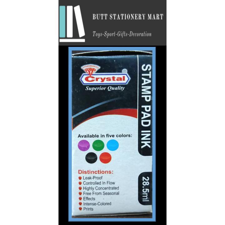 CRYSTAL Stamp Pad Ink Refill Black