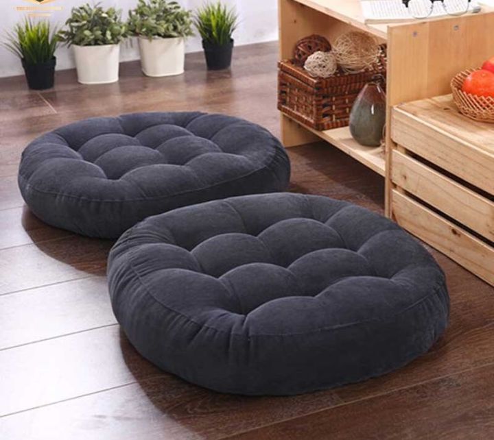Velvet%20Round%20Floor%20Cushion%20Set%20of%202%20%E2%80%93%2024x24%20Inch%20Soft%20Ball%20Fiber%20Filled%20Sofa%20&%20Seating%20Pillows%20-%20Image%205