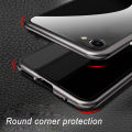Biruiqu For iPhone X / iPhone XS Magnetic Absorption Case Metal Frame Shockproof Double Sided Tempered Glass Magnetic Case Cover. 