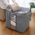 Pack 2 Large Storage Bags, Storage Bag Clothes Storage Box Bins Foldable Closet Organizers Storage Containers with Durable Handles Thick Fabric for Blanket. 
