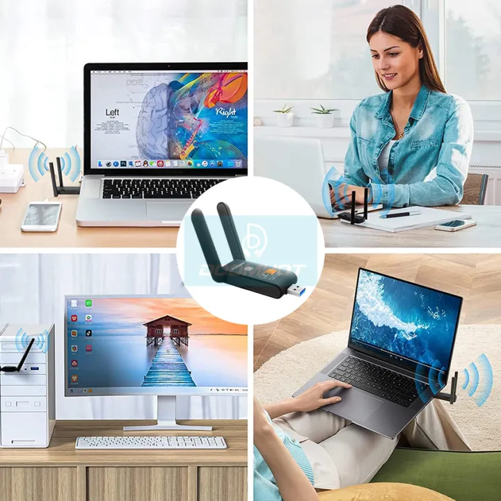 Doomhot%20USB%20WiFi%20Adapter%201200Mbps%20Dual%20Band%202.4/5.8%20GHz%20Wireless%20Network%20External%20Receiver%20USB3.0%20WiFi%20Wireless%20Network%20Card%20802.11ac%20LAN%20Adapter%20Mini%20WiFi%20Dongle%20Receiver%20with%20Rotatable%20Antenna%20for%20PC%20Laptop%20Desktop%20-%20Image%2010