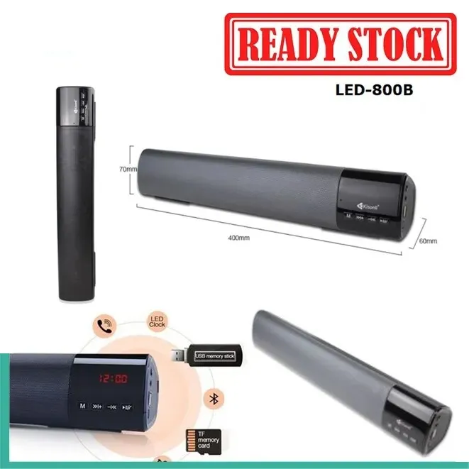 Kisonli%20LED-800%20LED-800B%20Portable%20Wireless%20Bluetooth%20Speaker%20With%20Digital%20Display%20Speakers%20Sound%20bar%20Gaming%20Kisonli%203D%20Sound%20HIFI%20Home%20Theater%20new%20led%20Long%20Battery%20Good%20sound%20quality%20Usb%20&%20Wireless%20Speaker%20TF%20Card/AUX/Handfree/FM%20Radio%20-%20Image%206