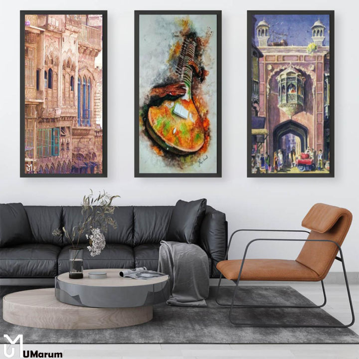 Peshawar cultural wall art painting frames