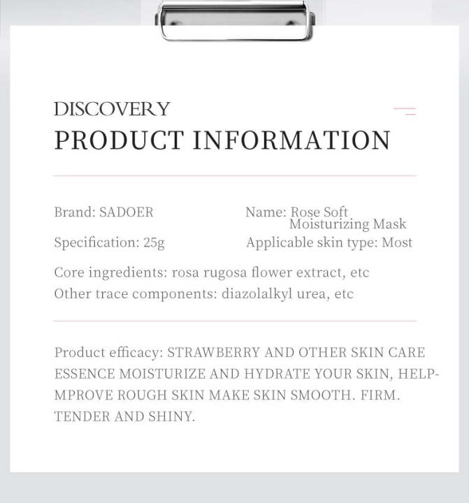 Sadoer%20Botany%20And%20Fruits%20Rose%20Moisturizing%20Face%20Sheet%20Mask%20-%20Image%203