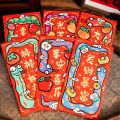 6PCS/SET Cute Cartoon Red Envelopes Snake Pattern Paper Money Bag Hand Drawn Blessing Pocket Good Hongbao Bonus. 