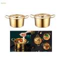 Korean Noodle Pot Cooker Fast Heating Stainless Steel Multipurpose Ramen Cooking Pot Instant Noodles Pot for Kitchen Picnic Soup Stew Hiking. 