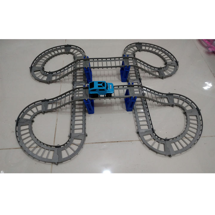 WJ - Long Track Set Battery Operated Vehicle Jeep Track Set - 33 Pcs