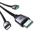 Joyroom SA21-1T3 30W 3-in-1 Fast Charging Cable (Type-C to L+C+M) 1.2m - Black. 