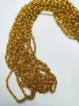 Beads for DIY Crafts. Golden Spacer Plain Cylinder (Jo) Plastic Beads. 6 Strings Beads, For DIY Jewelry Making, Jewelry, Dress Accessories, Crafts, and Home Décor.. 