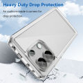 Lereach For Xiaomi Redmi Note 13 Pro 4G Note 12 Note 11 Pro 4G Luxury Silicone Cover Circular Frame Clear Precision TPU Lens Cap Phone Case. 