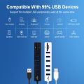 iMice USB HUB 3.0 Multi USB 3.0 HUB Splitter Port 3/6  Multiple USB Hab SD Card Reader High Speed Usb Combo for Computer Laptop（USB3.0 White-3port）. 