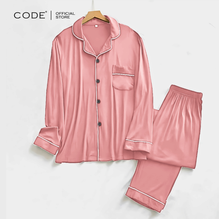 Code%20Plain%20Silk%20Night%20Suit%20For%20Women%20Silk%20Night%20Dress%20For%20Girls%20Silk%20Sleepwear%20For%20Women%20Silk%20Night%20Wear%20For%20Women%20Pjs%20For%20Women%20-%20Image%206
