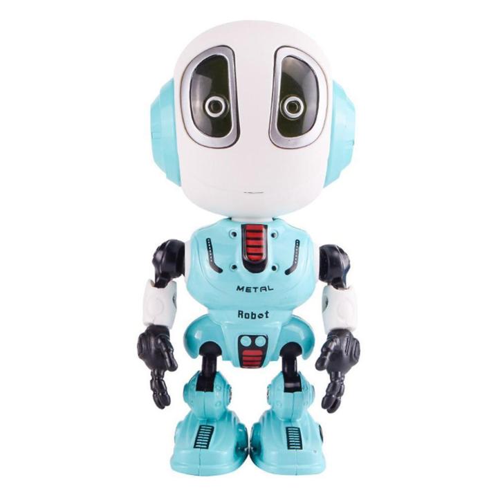 Talking Robot Toys Repeats What You Say Kids Robot Toy Metal Mini Body Robot With Repeats Your Voice, Colorful Flashing Lights And Cool Sounds Robot Interactive Toy For Boys And Girls Gift