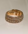 Flexible Fancy Bracelet (Silver and Golden). 