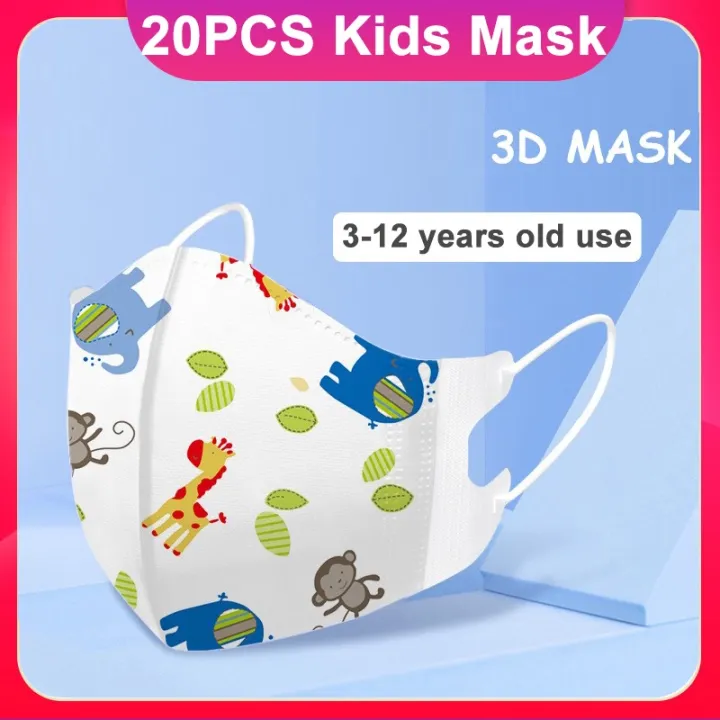 20PCS%20KF94Face%20Mask%20For%20Kids%20KF94%20Korean%20Children's%20Masks%203D%20Design%20Protective%20Kn95%20Grade%20Children's%20Mask%20-%20Image%205