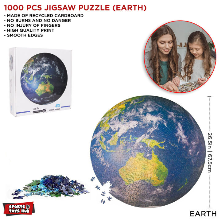1000 Pcs Jigsaw Puzzles For Kids and Adults Puzzle For Teenagers 1000 Pieces Fun and Challenging Family Game (Earth)