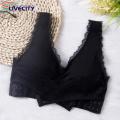 High Elastic Wide Straps Sport Bra Stylish Supportive Front Criss Cross Lace Sports Bra Perfect for Active Southeast Asian Women. 
