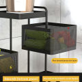 Rolling Kitchen Trolley Rotatable Storage Basket Slim Slide Out Pantry Storage Rack for Kitchen Bathroom Laundry Narrow Places. 