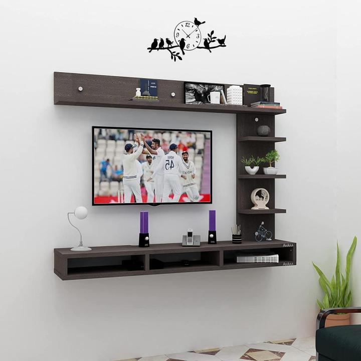 TV Cabinet with Wall Shelves