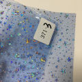 Ranbow Star Jelly Clear PVC Fabric Faux Leather Vinyl Film for Sewing Bag Bow Earrings DIY Handemade Material 0.3MM Leatherette. 
