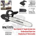 Chain Saw Blade Converter 11.5” for Angle Grinder 4” To Electric Chain Saw Adapter. 