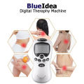 Blueidea DIGITAL THERAPHY MACHINE | 4 Electrode Pads Full Body Massage Electric Pulse Health Care Equipment, Best Seller Full Body Head Neck Back Foot Muscle Stimulation Meridian Pulse Acupuncture Massager. 