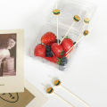 100Pcs Hamburger Garnish Bamboo Sticks Disposable Fruit Sticks Food Picks-Angelia. 