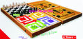 Stars Collection of Classic  Board Games ScrabbIe Crossword / Ludo Snake Ladder / Monopoly Board Game / Sequence Board Game / Pucket Board Game (Sling Punk) For Kids and Adults Family Game Travel Play and Indoor Game New Games for Children Innovative Game. 