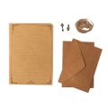 12 Pcs Vintage Kraft Paper Writing Paper European Style Paper for Letter Writing Letter Paper Stationery, Number 3. 